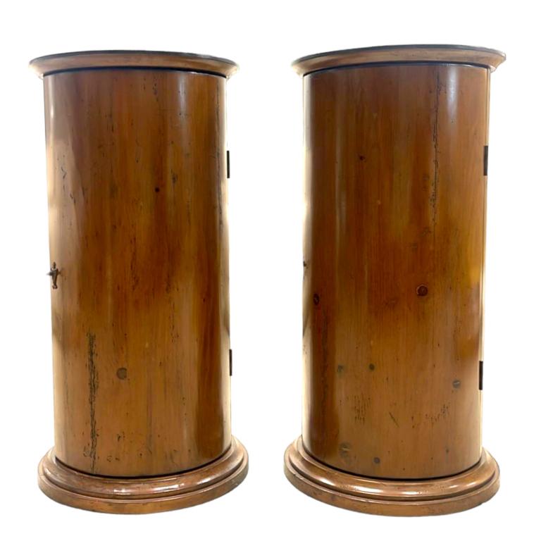 Pair Of French Or Italian Wooden Pedestal Cabinets (1 of 6)