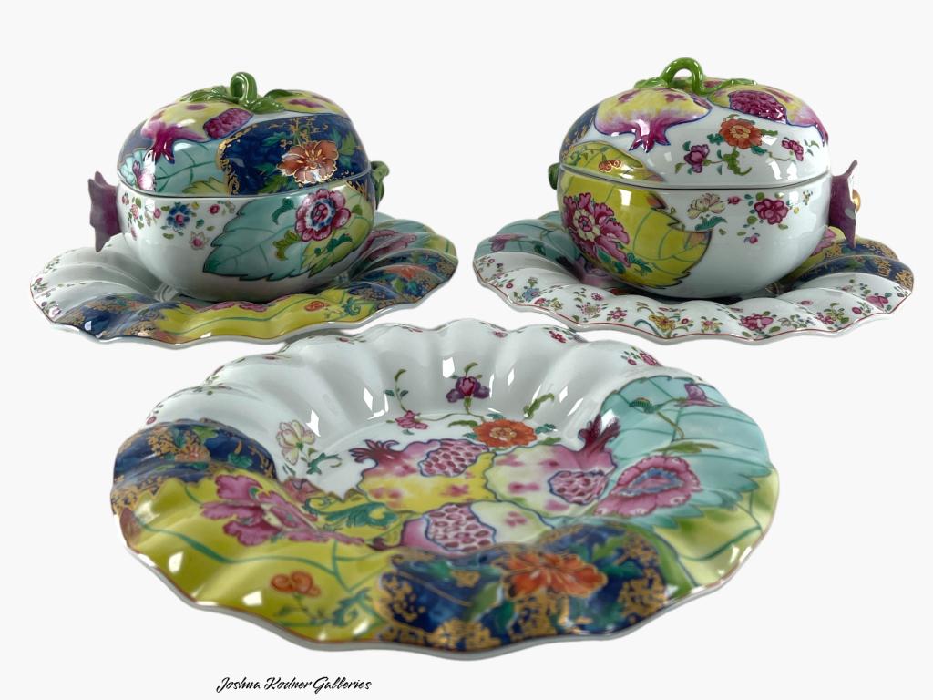 5 PCS Mottahedeh Tobacco Leaf Porcelain (1 of 5)