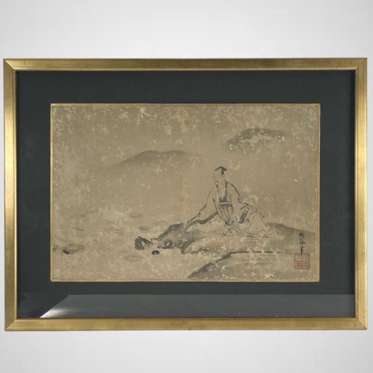 CHINESE ORIGINAL WATERCOLOR ON PAPER, SIGNED (1 of 7)