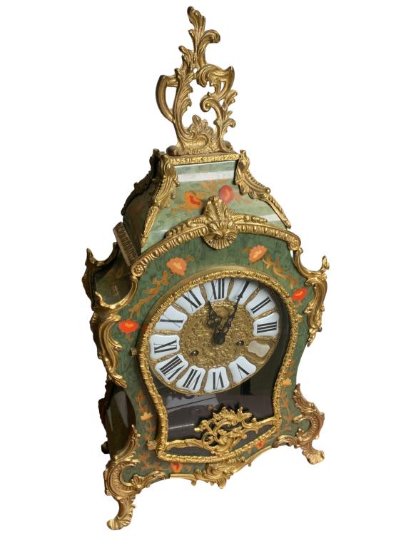 Large French Style Bronze Mounted Table Clock (1 of 11)