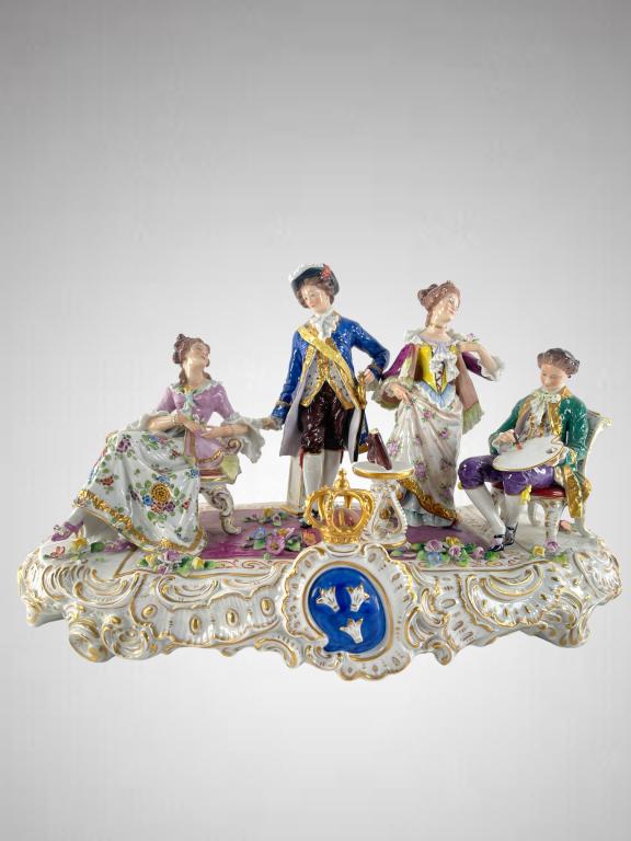 19th Century Porcelain Group (1 of 9)