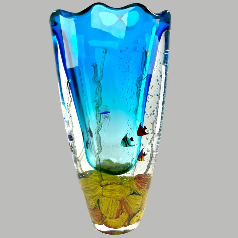 Antique Murano Glass Aquarium Vase (1 of 10)