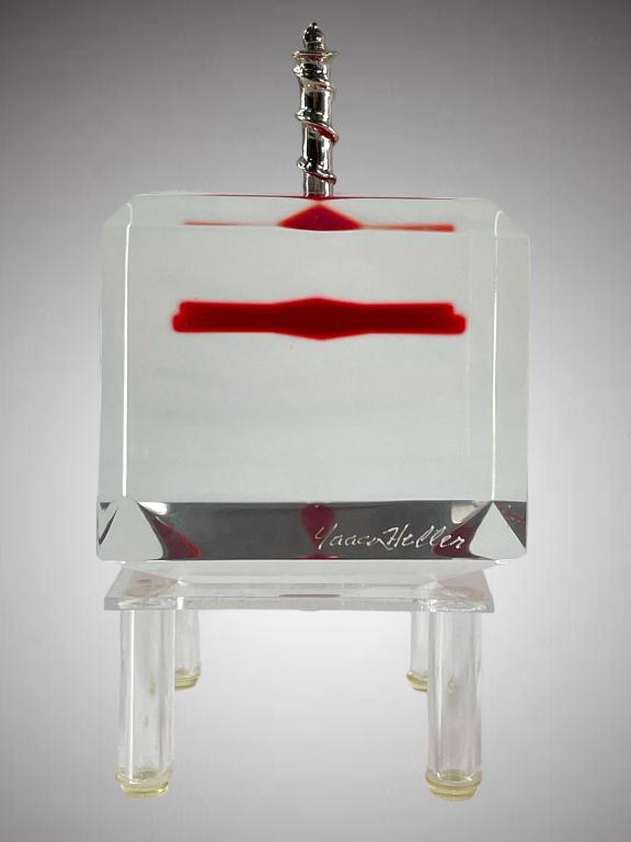 Yaacov Heller(Israeli, b.1941) Rare Lucite Dreidel (1 of 3)