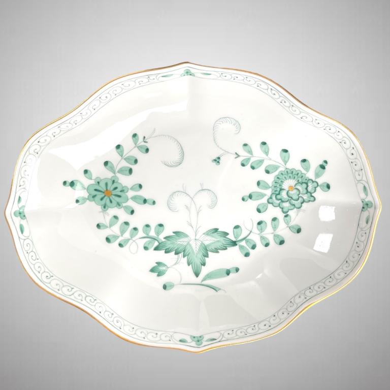 Stunning Early 20th C. Hand Painted Meissen DIsh (1 of 6)
