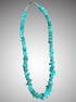 Native American Handmade Turquoise Necklace, 24"L