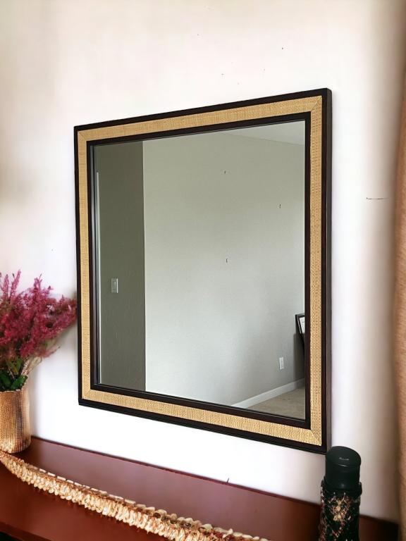 Description: Edward Wormley (1907-1995) for Dunbar wall mirror, #4799 Berne, Indiana, 1960s (1 of 6)