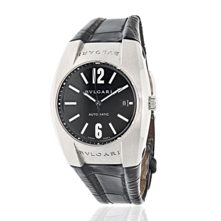 BVLGARI STAINLESS STEEL ERGON AUTOMATIC BLACK DIAL WATCH Stainless steel Bulgari sport Ergon 35 S is (1 of 3)