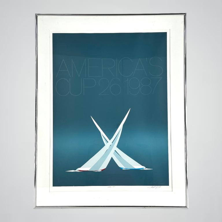 20th C. Keith Reynolds "America's Cup 26" 1987 (1 of 5)