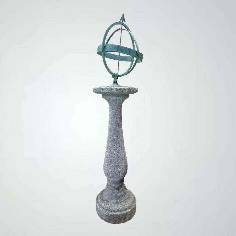 Vintage Garden Armillary Sundial with Zodiac (1 of 3)