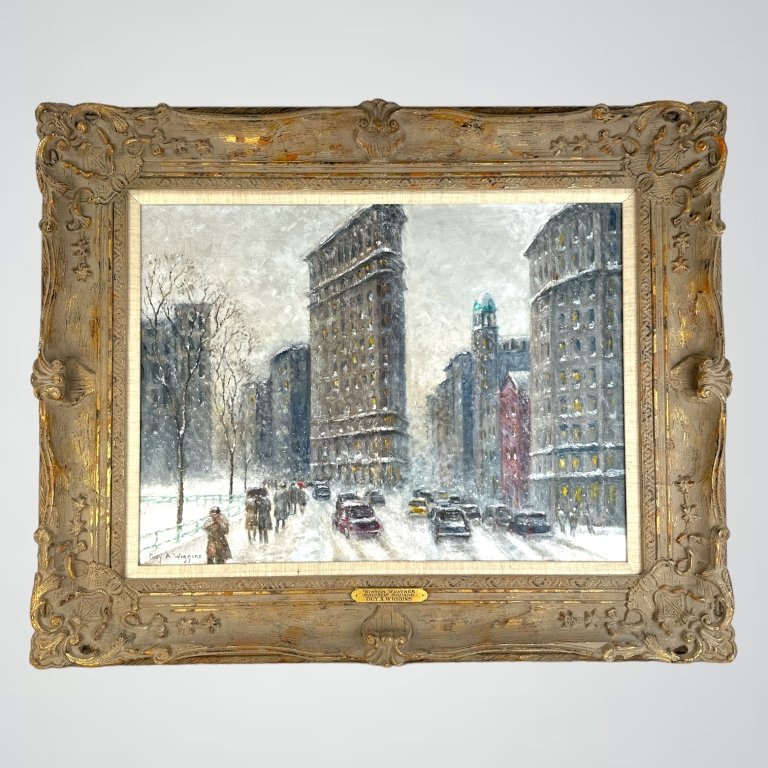 Guy Wiggins "Winter Weather Madison Square Garden" (1 of 5)