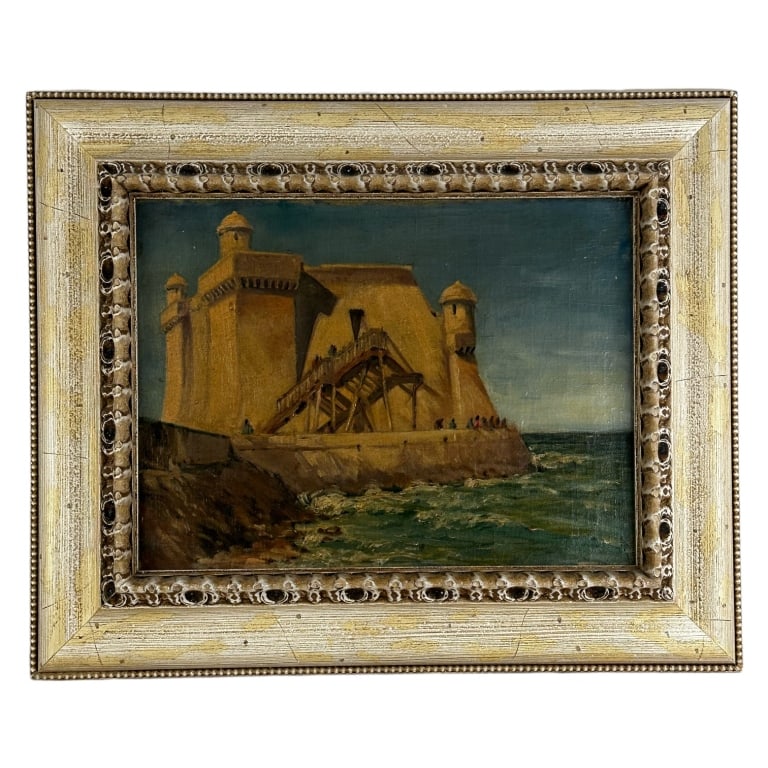 Vintage Oil on Canvas Landscape, Unsigned (1 of 4)