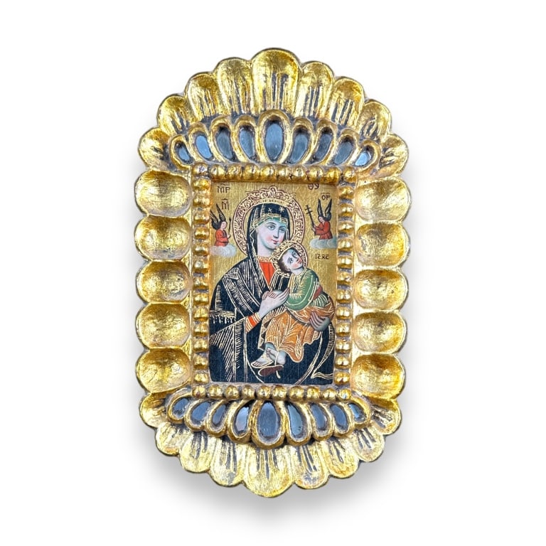 Vintage Cusco Peru Greek Orthodox Style Icon Work (1 of 3)