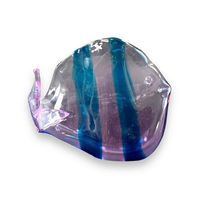 Renato Anatra (ITALIAN, Born 1943) Murano hand blown art glass sculpture depicting a fish with (1 of 3)