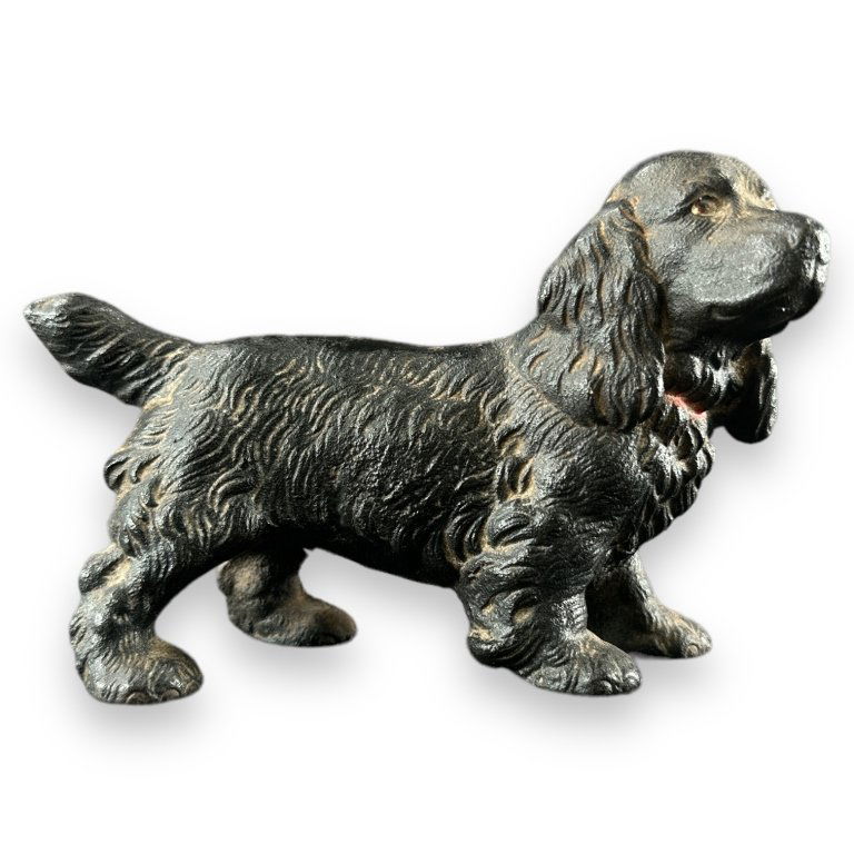 Antique Cast Iron Cocker Spaniel Dog Statue (1 of 3)