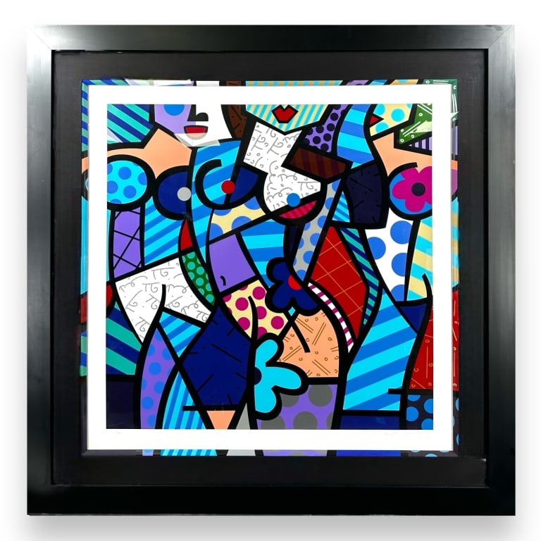 Romero Britto (BRAZILIAN / UNITED STATES / FLORIDA, Born 1963) giclee and silkscreen on paper titled (1 of 7)