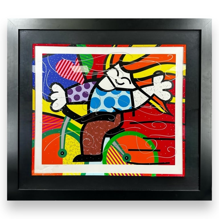 Romero Britto (BRAZILIAN / UNITED STATES / FLORIDA, Born 1963) cubist pop-art screenprint titled (1 of 7)