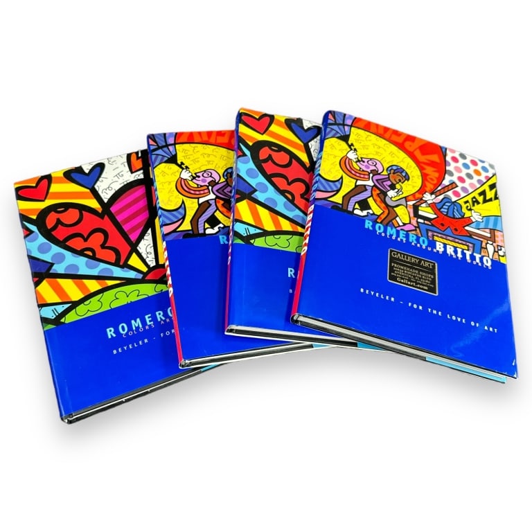 A lot of four Romero Britto "Colors Around The World" hard cover books". Beyeler - For the Love Of (1 of 3)