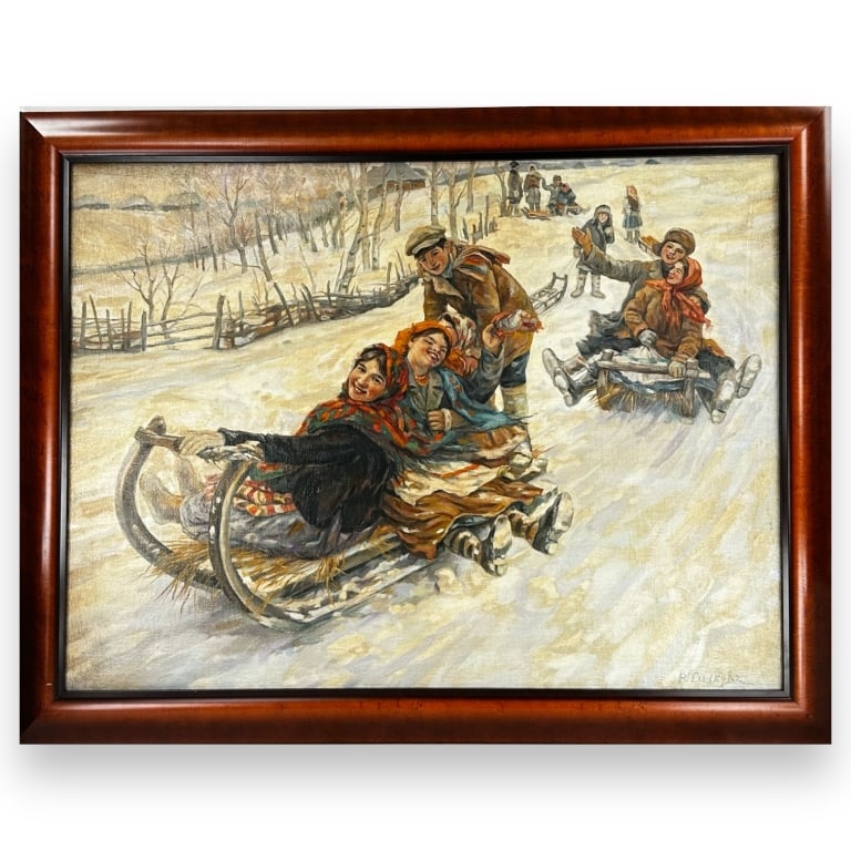 Attributed to Fedor Vasilyevich Sychkov (RUSSIAN FEDERATION, 1870 - 1958) oil painting on canvas (1 of 6)