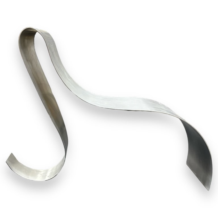 Lila Pell Katzen (AMERICAN / NEW YORK, 1932 - 1998) white metal maquette sculpture. No apparent (1 of 3)