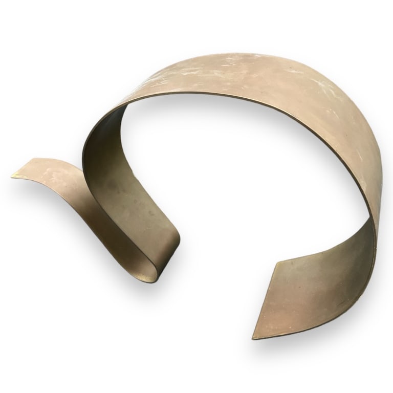 Lila Pell Katzen (AMERICAN / NEW YORK, 1932 - 1998) heavy gilt brass, or possibly copper?, maquette (1 of 4)