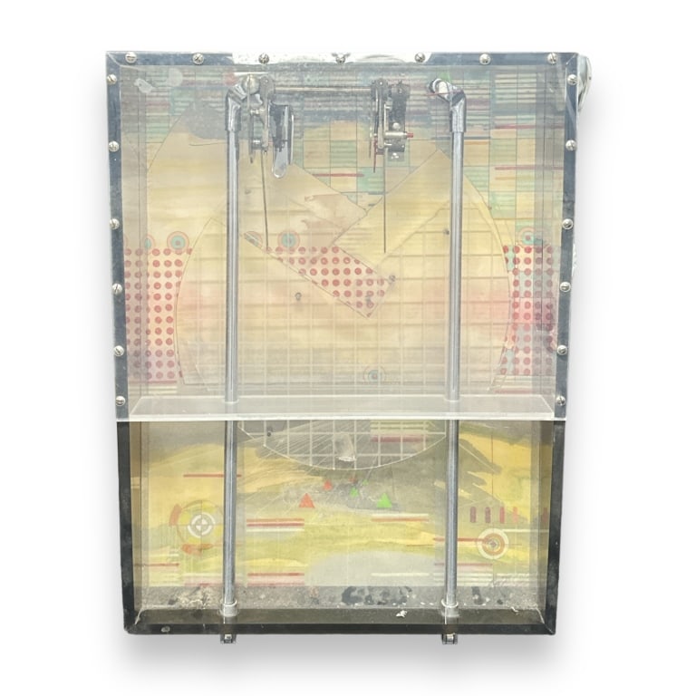 Robert Haff (AMERICAN / MIAMI, 20th / 21st century) acrylic case mixed media work. Signed and dated (1 of 5)