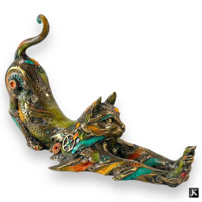 Nano Lopez(American, Colombian, b.1955) Bronze Cat (1 of 4)