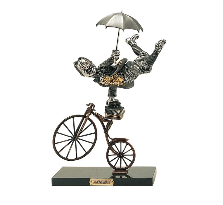 Frank Meisler (1929-2018) "The Freewheeler". Ed. 2/1200. This sculpture depicts a man expressing his (1 of 7)