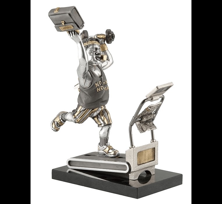 Frank Meisler(1929-2018) "Executive Power". The Executive man is attempting to combine physical (1 of 8)