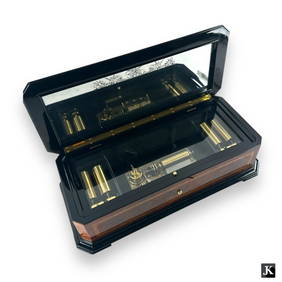 Elegant Handcrafted Swiss Reuge Vintage Music Box. "Reuge" musical mechanism in a wooden cassette, 5 (1 of 5)