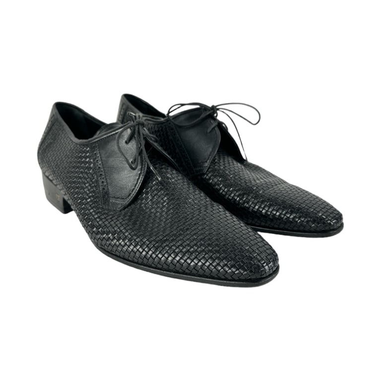 Vintage Louis Vuitton Mens Dress Shoes, ST1017. Woven pattern. Size 7 Men. EF/B15/SH:8A (1 of 4)