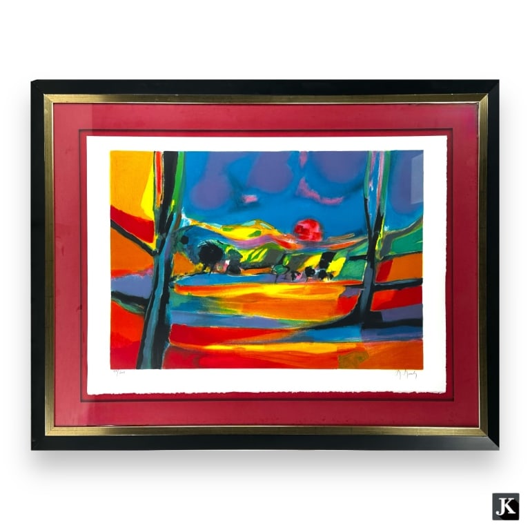 Marcel Mouly (1918-2008) "L'ete Chaud" (Hot Summer) Lithograph on wove paper. Numbered 179/300 lower (1 of 5)