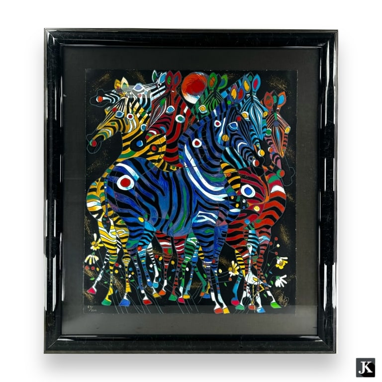 Tiefeng Jiang (CHINESE / UNITED STATES / MINNESOTA, Born 1938) large serigraph depicting multi color (1 of 6)