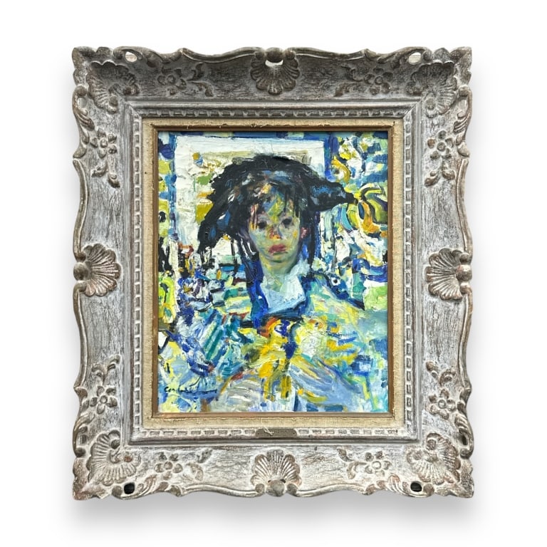 Luigi Corbellini (ITALIAN, 1901-1968) oil on canvas. Titled Lorenzina . wally findlay galleries. (1 of 4)