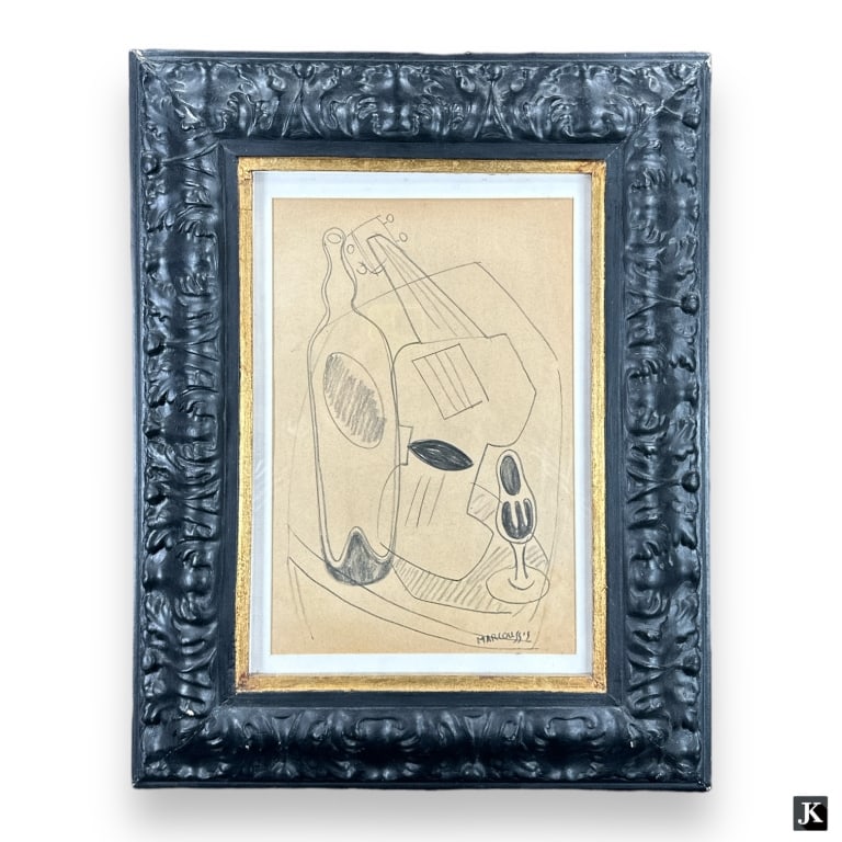 Louis Marcoussis (FRENCH / UNITED STATES / ITALY / POLAND, 1878 - 1941) pencil drawing on paper (1 of 4)