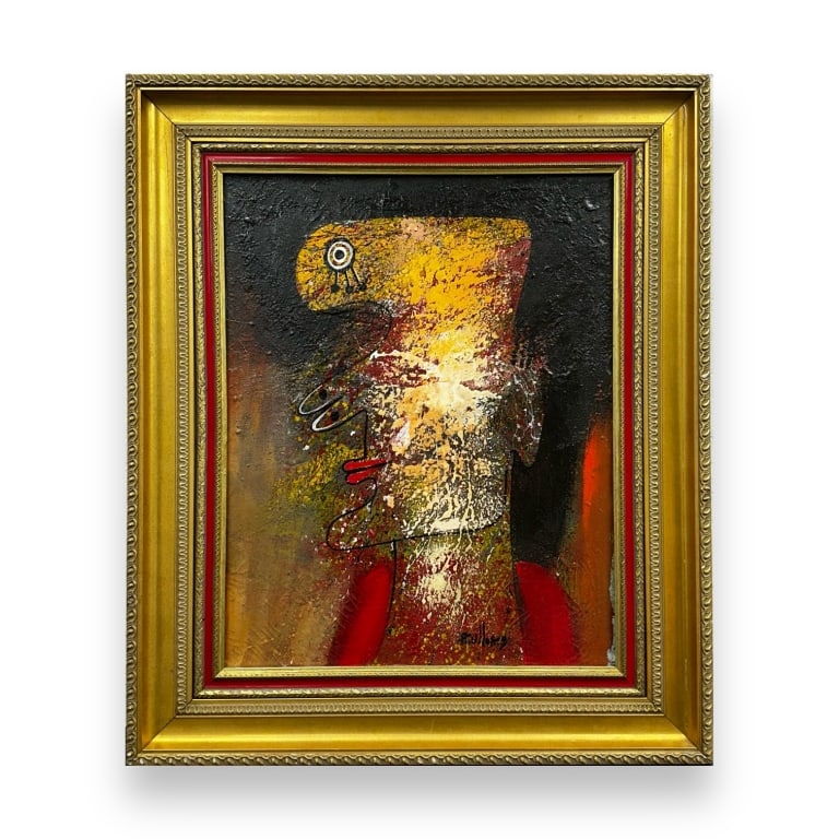 Alberto Ulloa (Dominican, 1950-2011) 1998. oil on canvas. artwork measures 30 inches high x 24 (1 of 5)