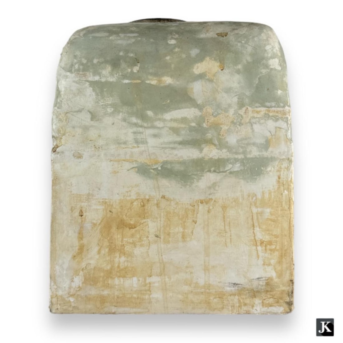 David McDonald (USA B1946) Mixed Media Abstraction: David McDonald (AMERICAN / CALIFORNIA, Born 1946) mixed media resin or ceramic abstract box sculpture. Signed to underside and titled "Untitled 99-3"; dated 1999. Measures approx. 9 3/4" height x 7 1/