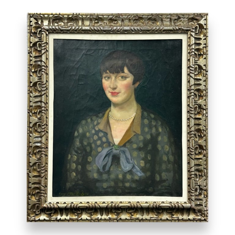 Guy Pene Du Bois (1884-1958) American, Oil. Women. Signed. Art Work Measures 24 h x 20 inches wide. (1 of 4)