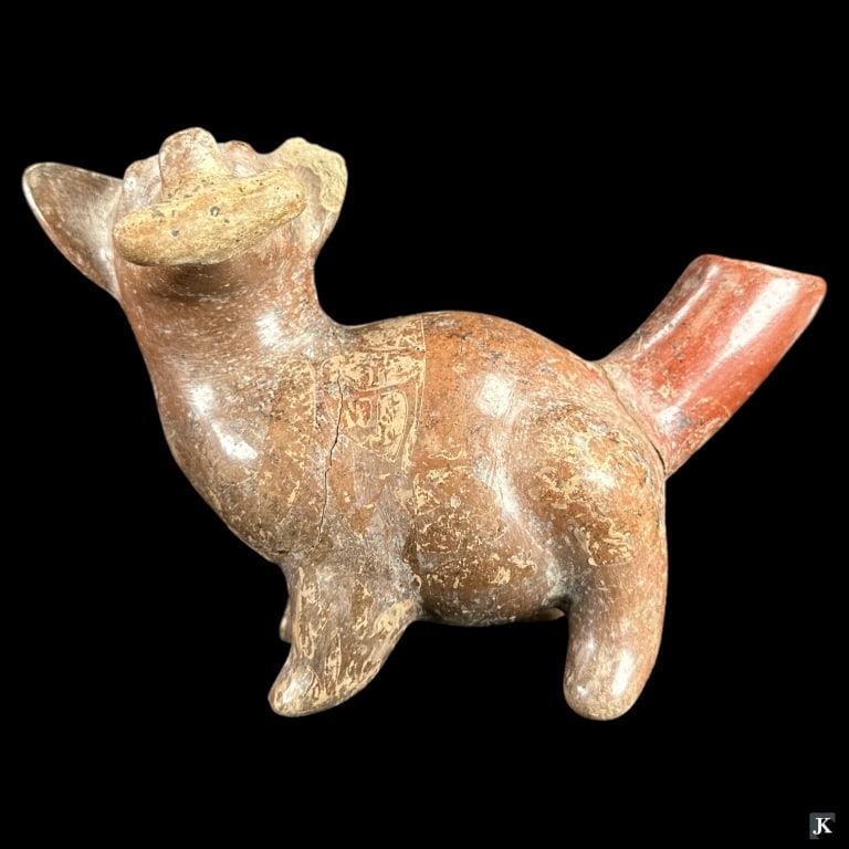 Colima Culture Pre-Columbian Pottery Dog Vessel (1 of 3)