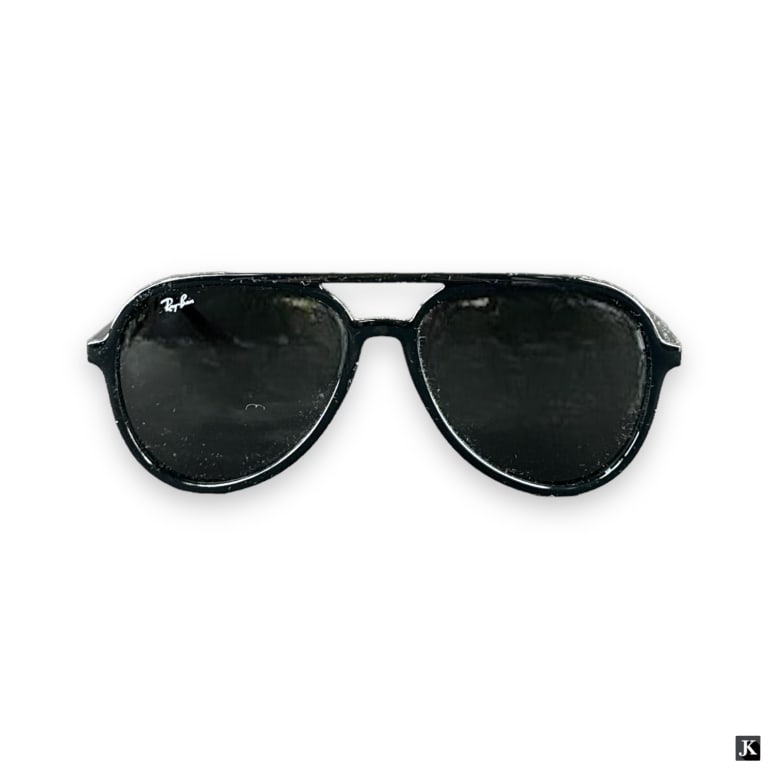 Men's Ray Ban Black Acrylic Aviator Glasses (1 of 3)