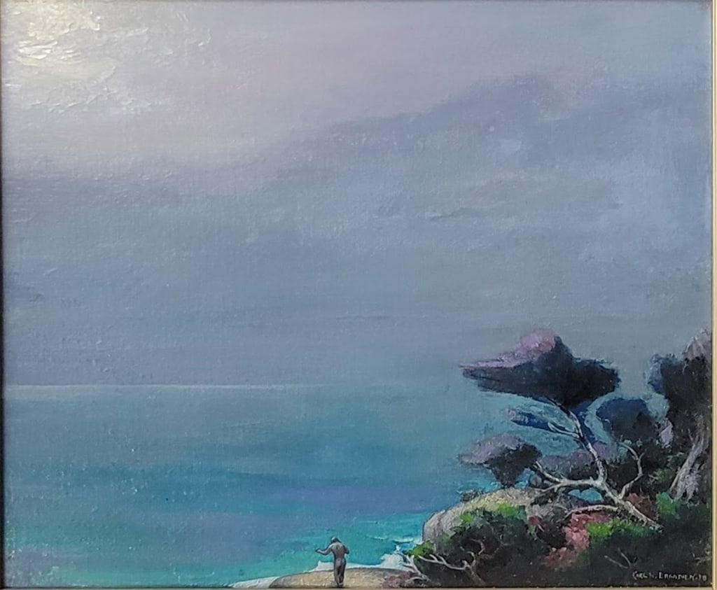 CARL BRANDIEN (AMERICAN, 1886-1965) Seascape (1 of 4)
