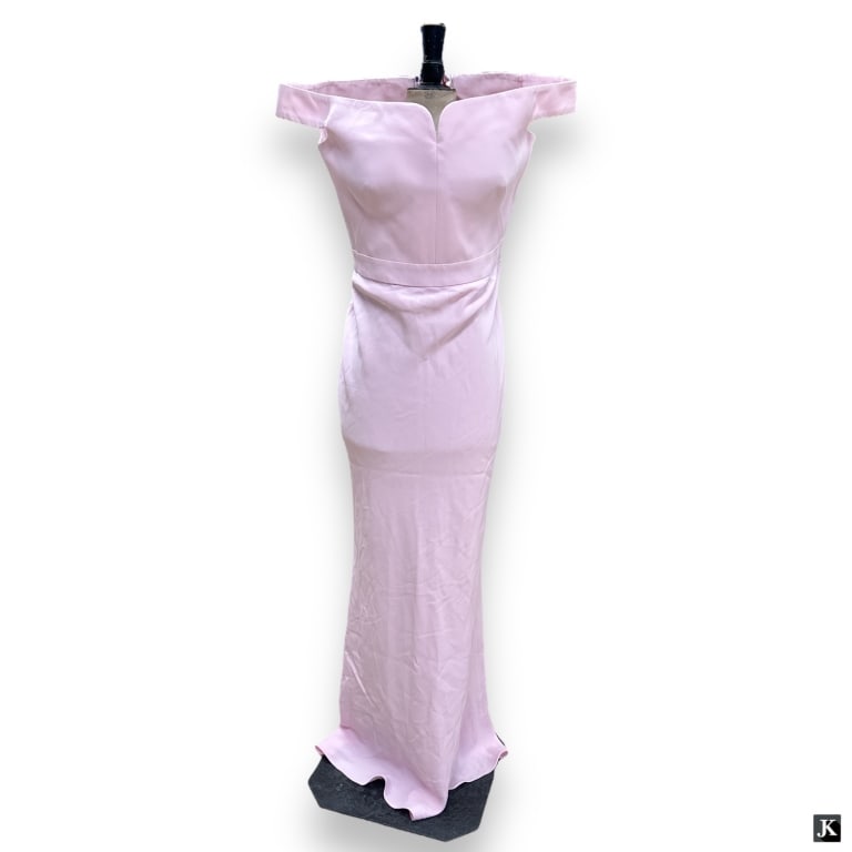 Alexander McQueen Ice Pink Long Dress Size 46: Designer Alexander McQueen Ice Pink long dress. Size 46. Appears in new condition. Still has tags. JD/B13/SH:14A