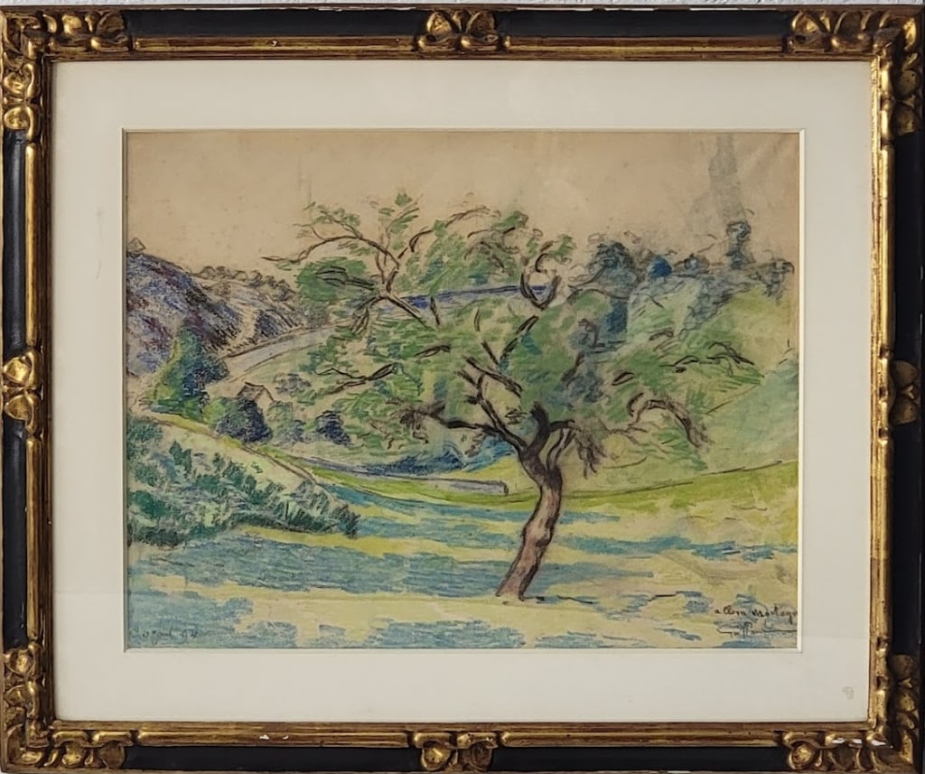 Armand Guillaumin (FRANCE 1841-1927) Pastel Landscape On Paper (1 of 5)