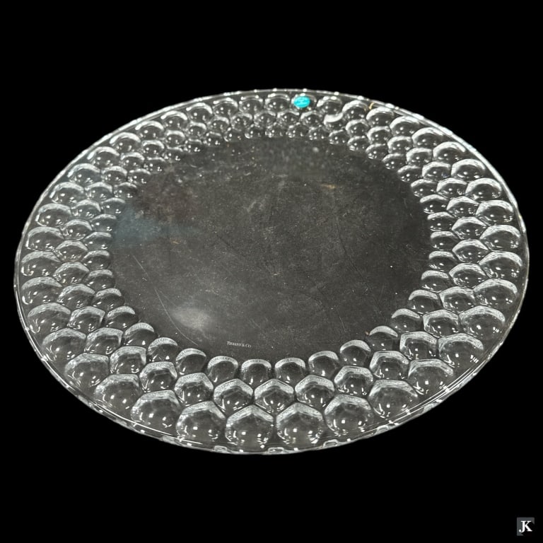 Tiffany & Co German Crystal Honeycomb Platter (1 of 3)