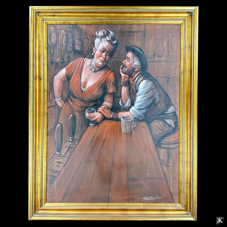 Barry Leighton-Jones (UK 1932-2011) Bartenders Oil (1 of 6)