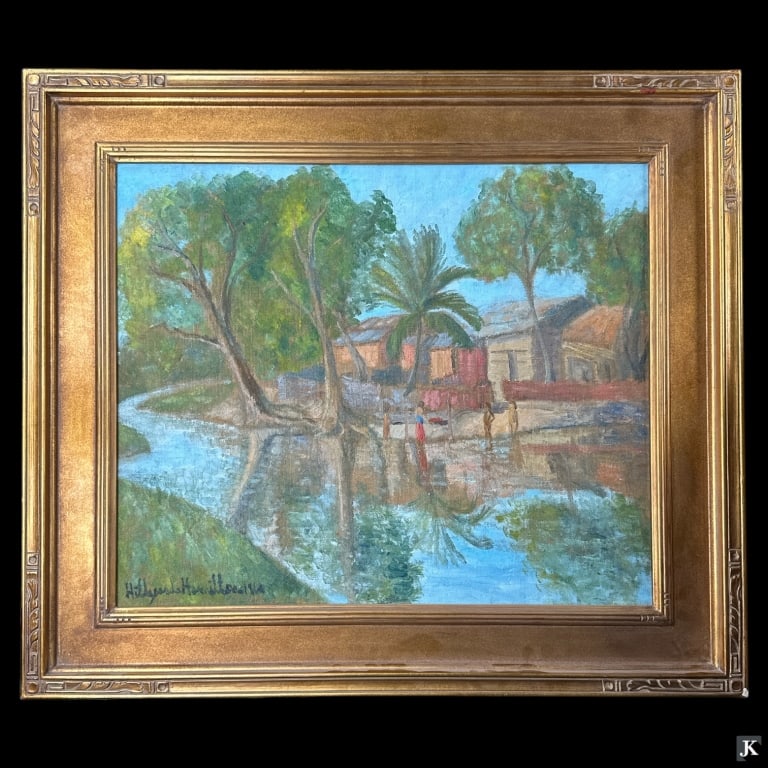 Hildegarde Hamilton (USA 1898-1970) Landscape Oil (1 of 4)