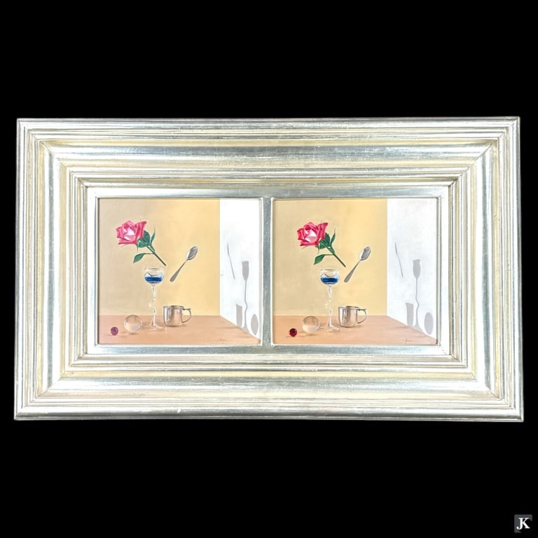 Jeremiah Stermer (USA Born 1946) Diptych Oil (1 of 7)