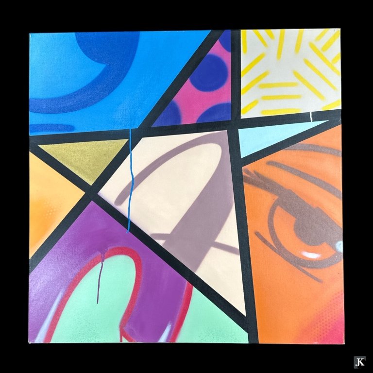 CRASH (JOHN MATOS) Spray Paint On Canvas (1 of 6)