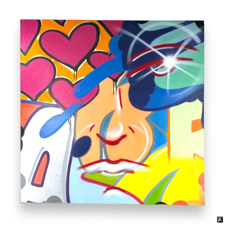 CRASH (JOHN MATOS) Spray Paint On Canvas (1 of 9)