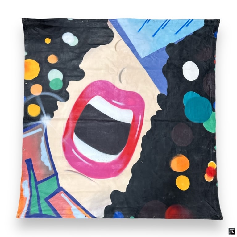 John Matos 'Crash' (American, B. 1961) Massive Canvas Tarp (1 of 5)