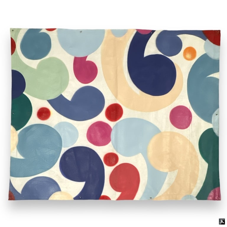 John Matos 'Crash' (American, B. 1961) Massive Canvas Tarp (1 of 4)